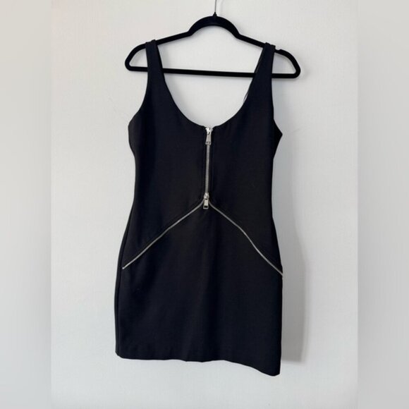 Zara Black Dress with Zipper Accent *NWT* XL - Picture 1 of 16